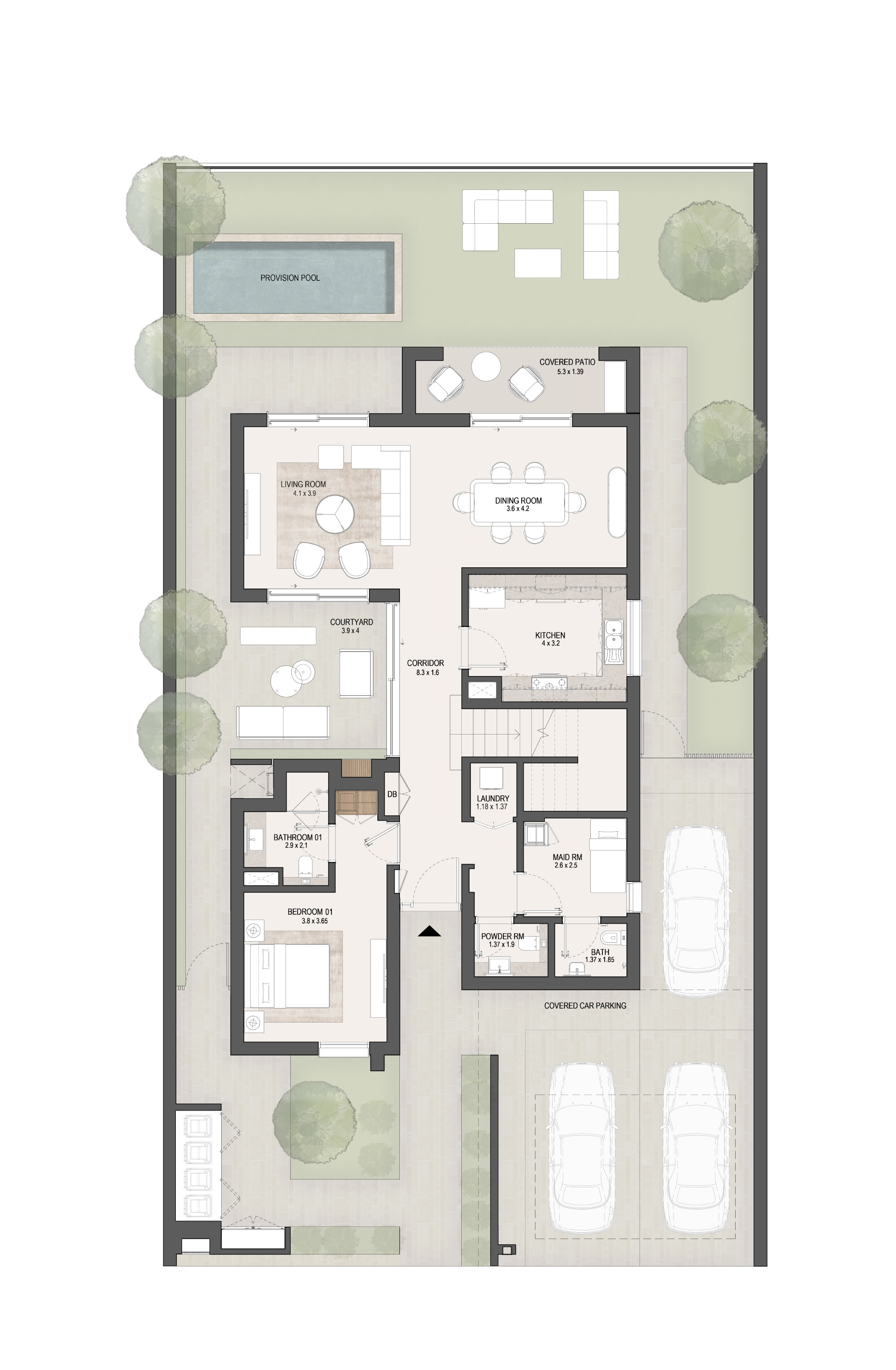 Villa layout preview (typology 2)