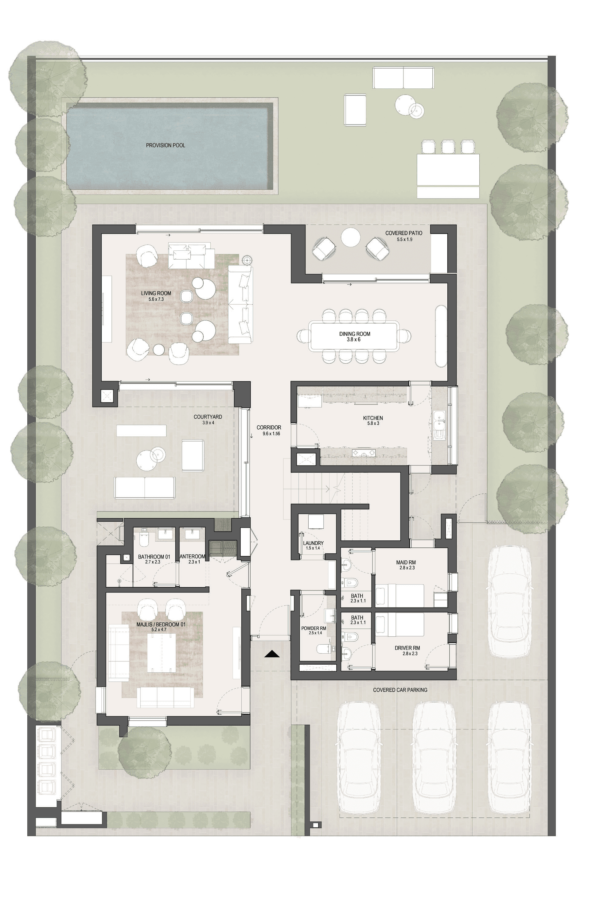 Fay Gardens villa floor plan — typology 7