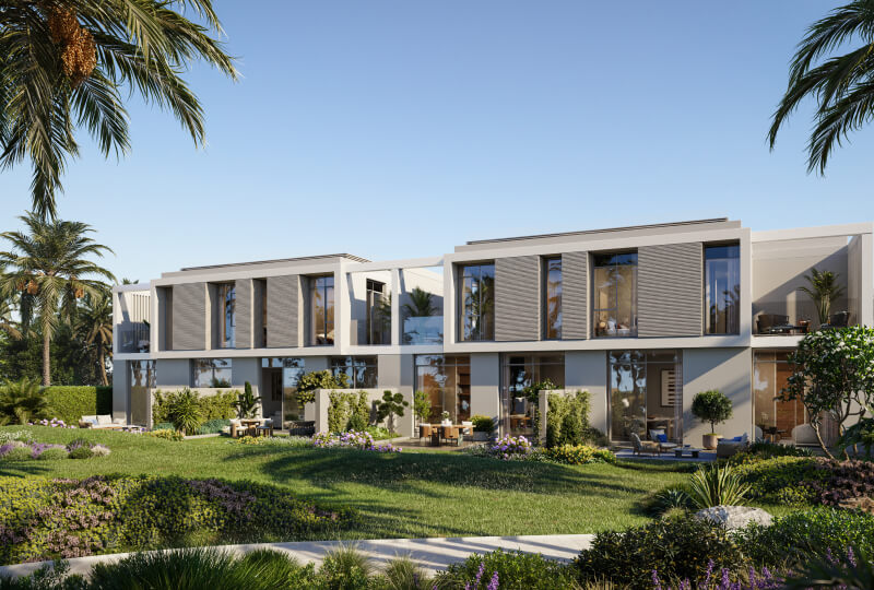 2 Bedroom + Guest Townhouses exterior at Fay Valley Phase 2, Masdar City, Abu Dhabi